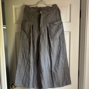 Free People wide leg pants.